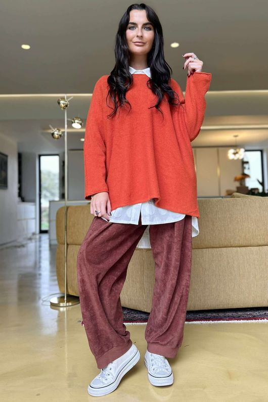 Conrad Oversized Boxy Knit Ginger